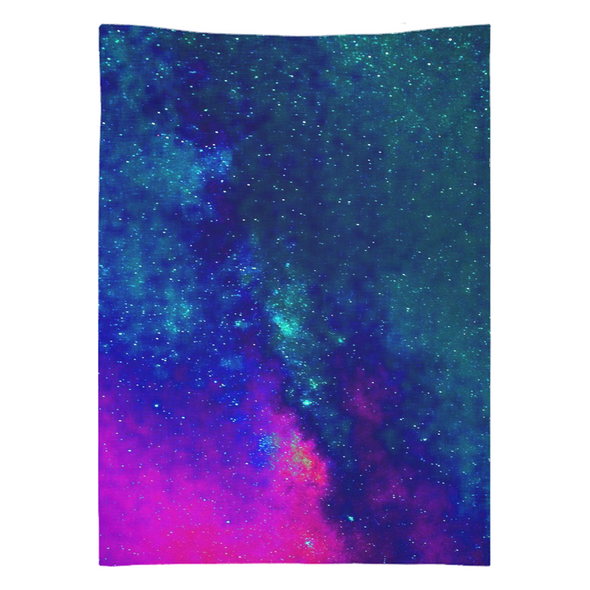 Renerded Blue Space Tapestries