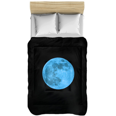 Renerded Blue Moon Black Comforters