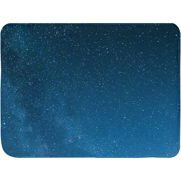 Renerded Beep Blue Space Bath Mats