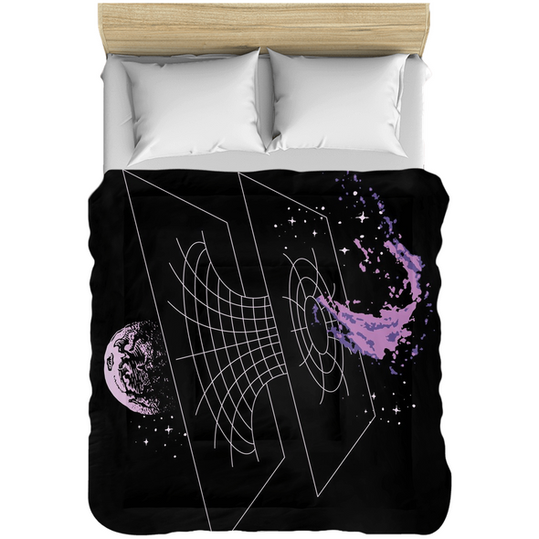 Renerded Black&Purple Vortex Comforters