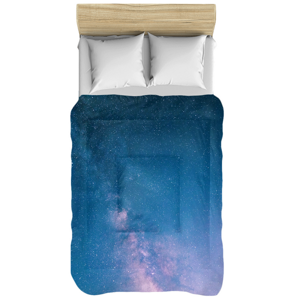 Renerded Light Blue Space Comforters