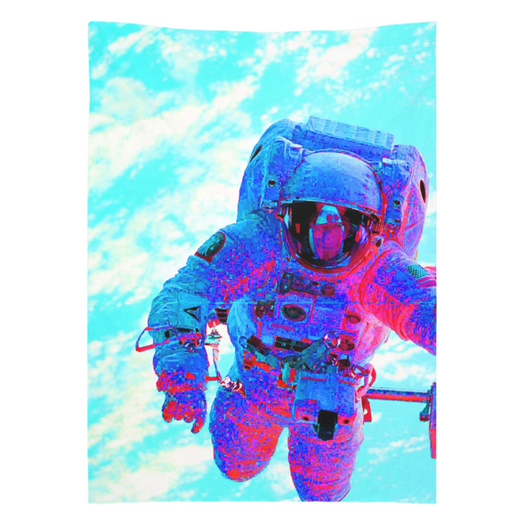 Renerded Light Blue Float Astronaut Tapestries