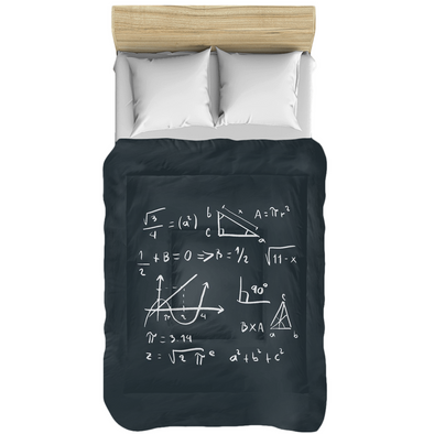 Renerded Math Black Comforters