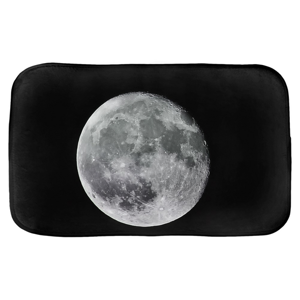 Renerded black Moon Bath Mats