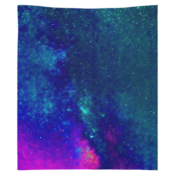 Renerded Blue Space Tapestries