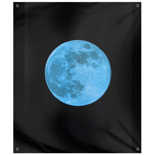 Renerded Blue Moon Tapestries