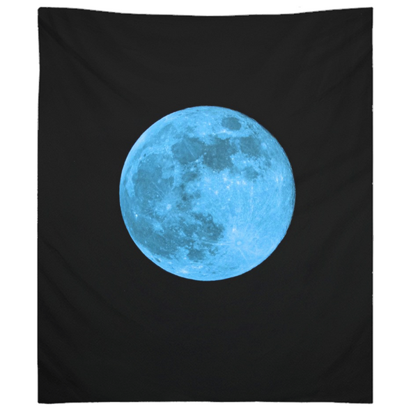 Renerded Blue Moon Tapestries