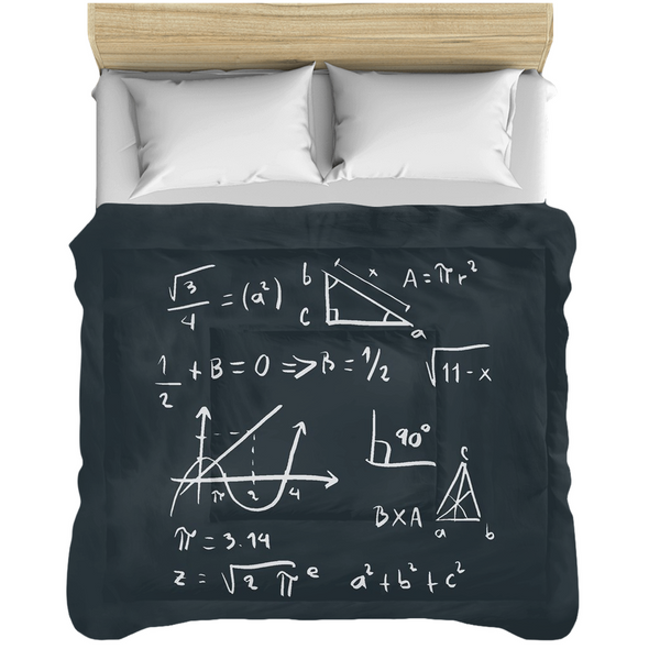 Renerded Math Black Comforters