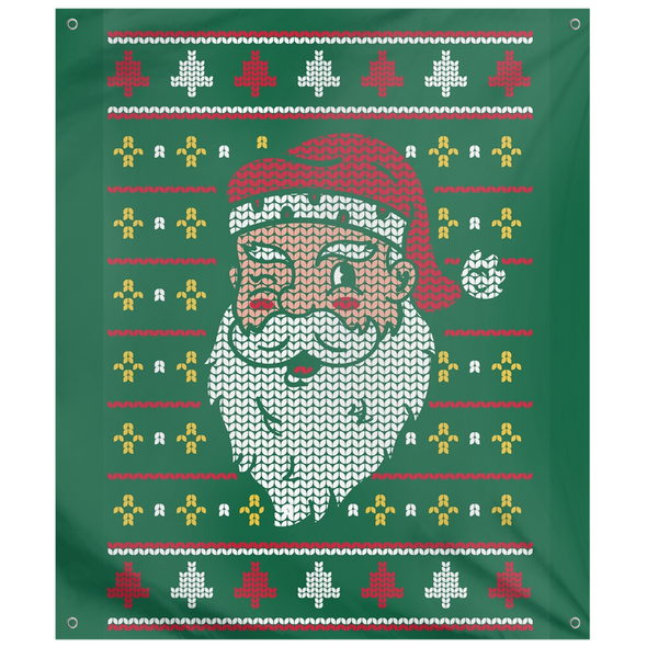 Renerded 8 Bit Santa Tapestries