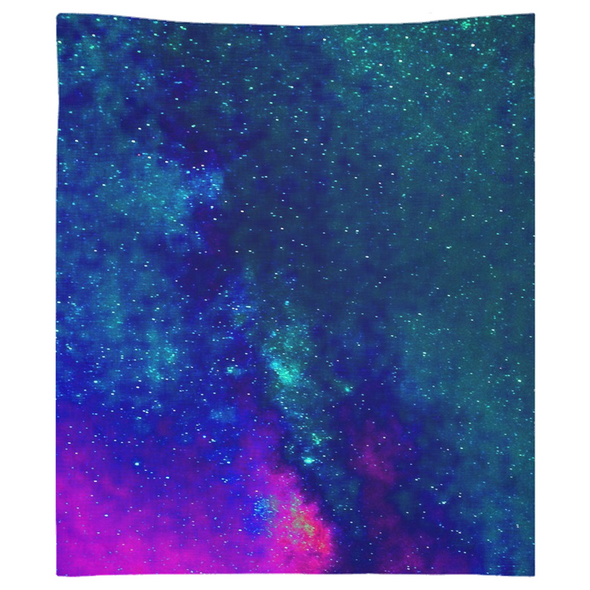 Renerded Blue Space Tapestries