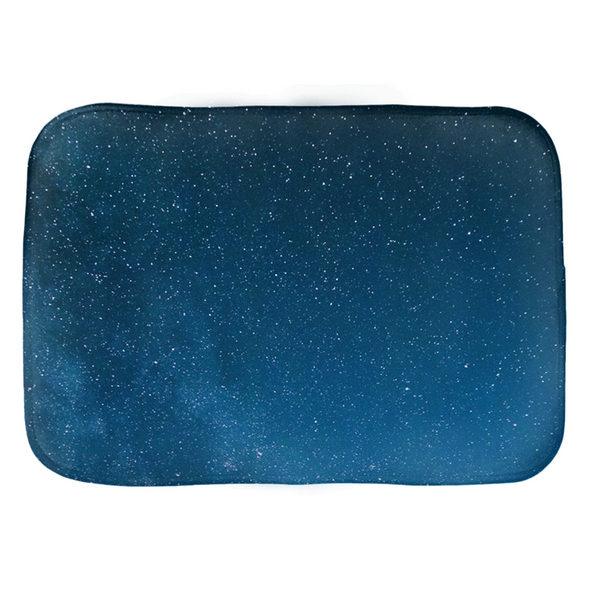 Renerded Beep Blue Space Bath Mats