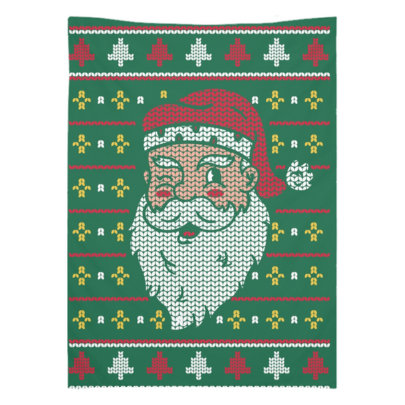 Renerded 8 Bit Santa Tapestries