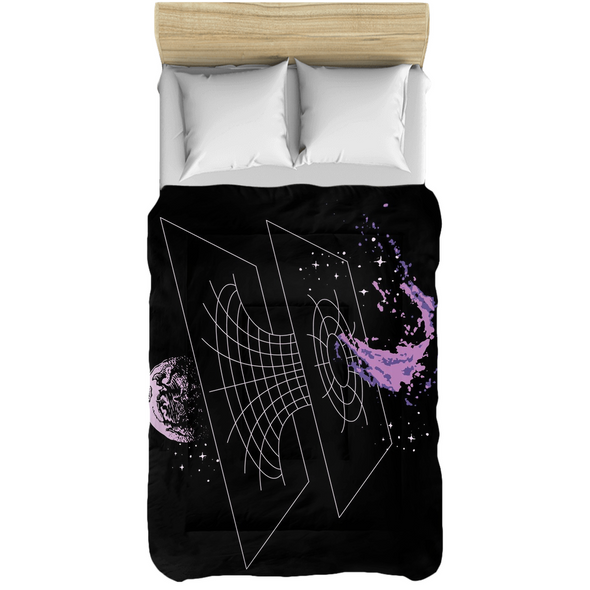 Renerded Black&Purple Vortex Comforters