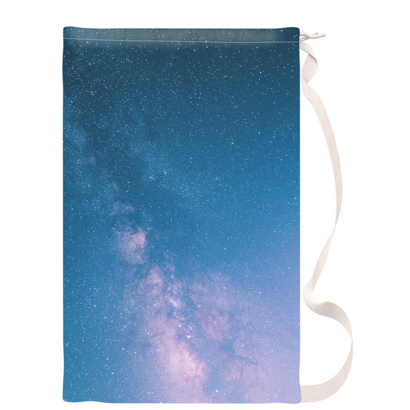 Renerded Light Blue Space Laundry Bags