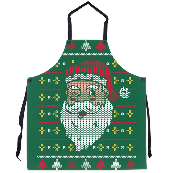 Renerded Green Santa Apron