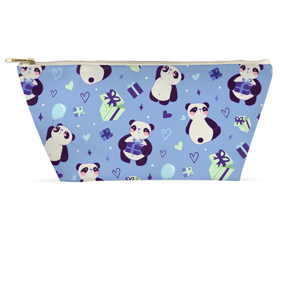 Renerded lightblue panda Accessory Pouch