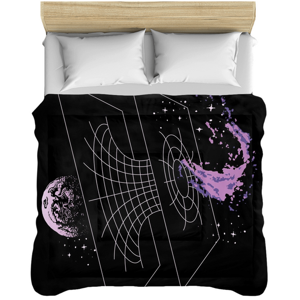 Renerded Black&Purple Vortex Comforters