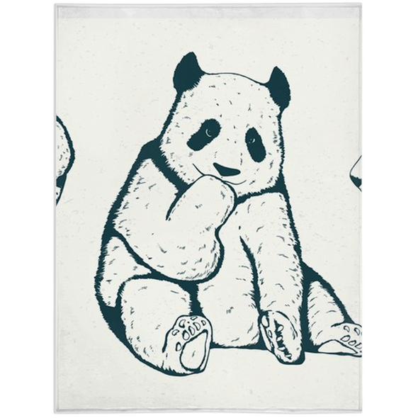 Renerded Cute Panda Minky Blankets