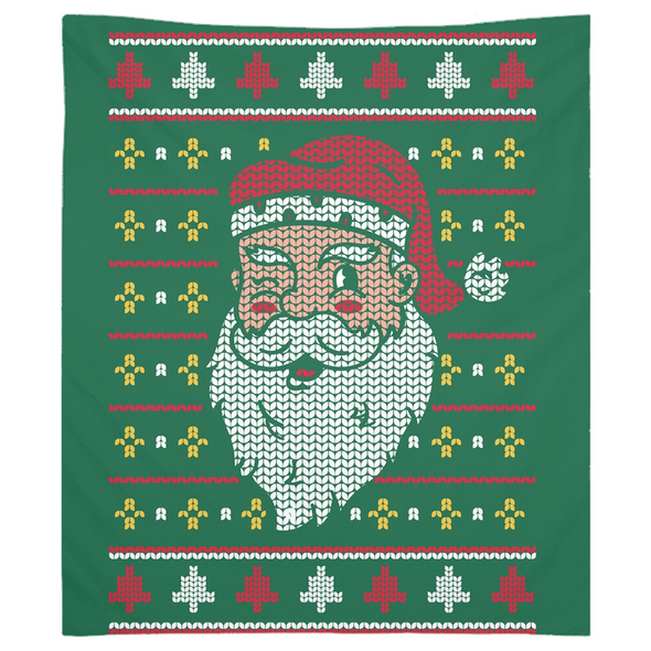 Renerded 8 Bit Santa Tapestries