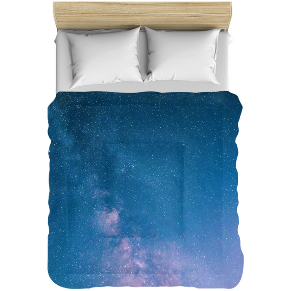 Renerded Light Blue Space Comforters