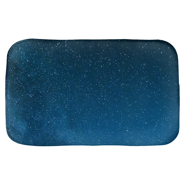 Renerded Beep Blue Space Bath Mats