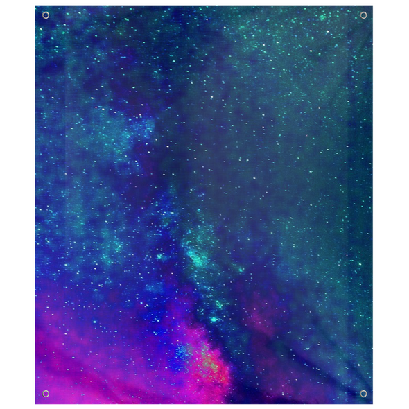 Renerded Blue Space Tapestries