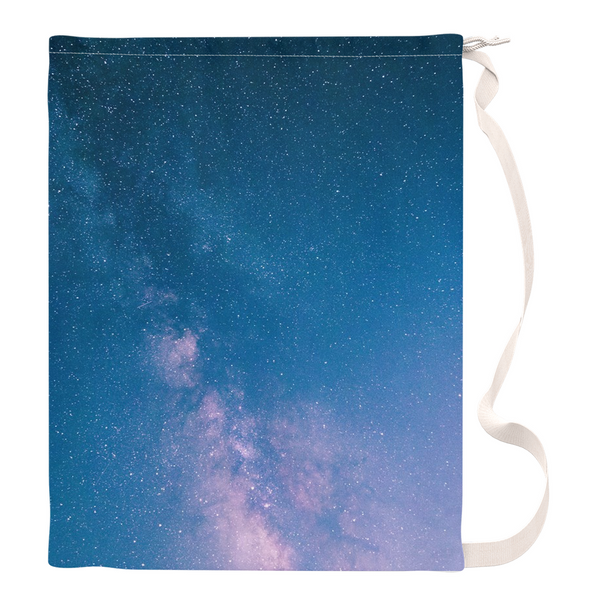 Renerded Light Blue Space Laundry Bags