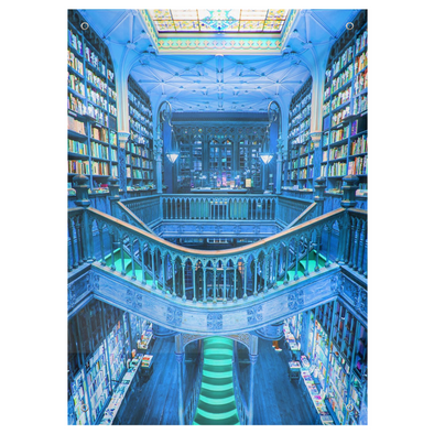 Renerded Neon Library Tapestries