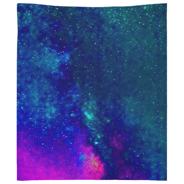 Renerded Blue Space Tapestries