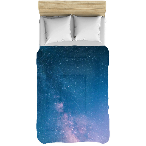 Renerded Light Blue Space Comforters