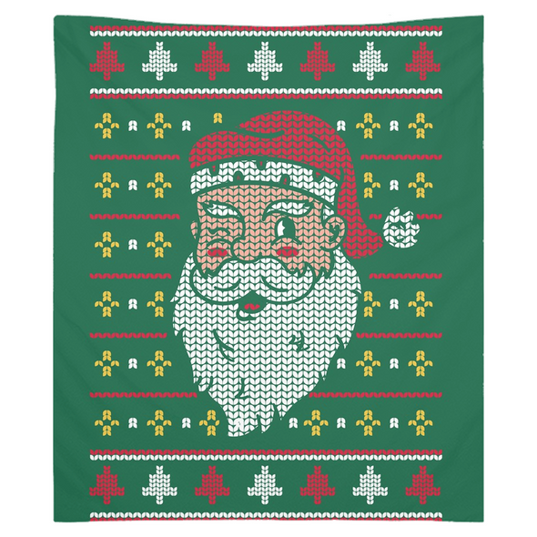 Renerded 8 Bit Santa Tapestries