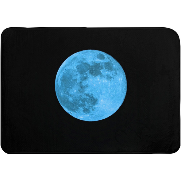 Renerded Blue Moon Bath Mats