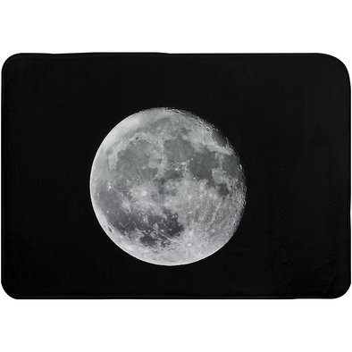 Renerded black Moon Bath Mats