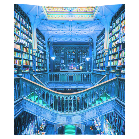 Renerded Neon Library Tapestries