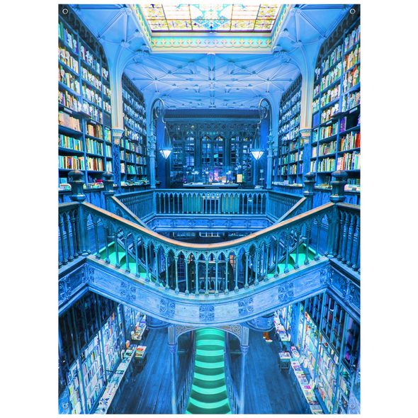 Renerded Neon Library Tapestries