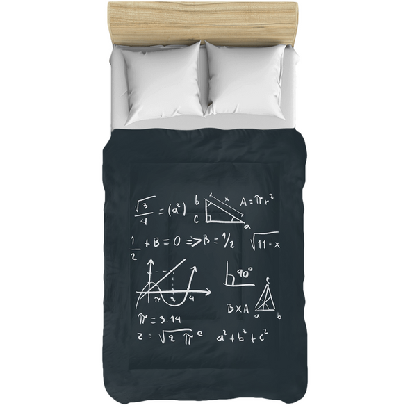 Renerded Math Black Comforters