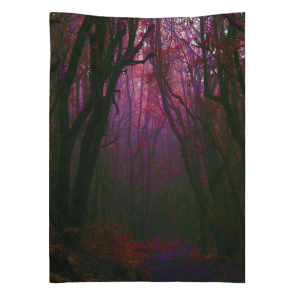 Renerded Purple Forest Tapestries