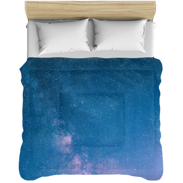 Renerded Light Blue Space Comforters