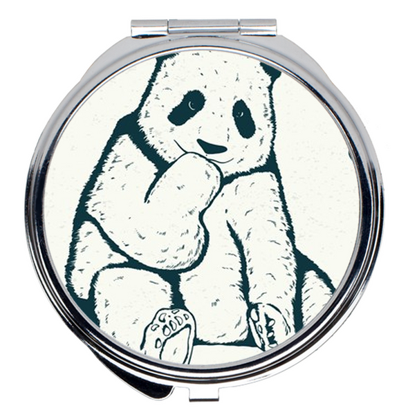 Renerded Cute Panda Compact Mirrors