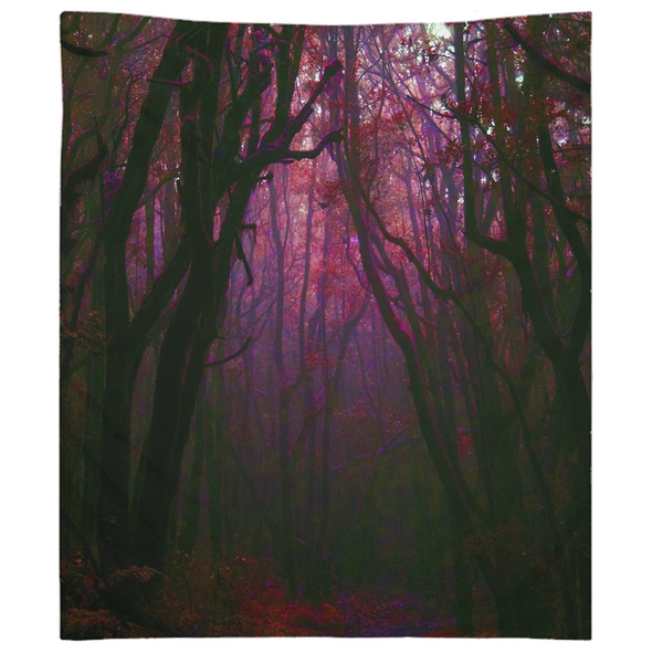 Renerded Purple Forest Tapestries