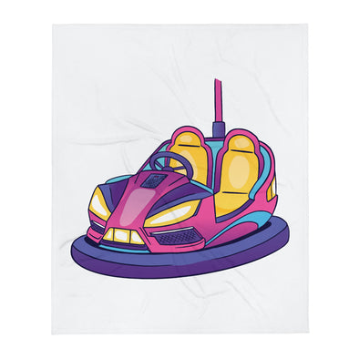 Renerded Bumper Car Graphic Throw Blanket