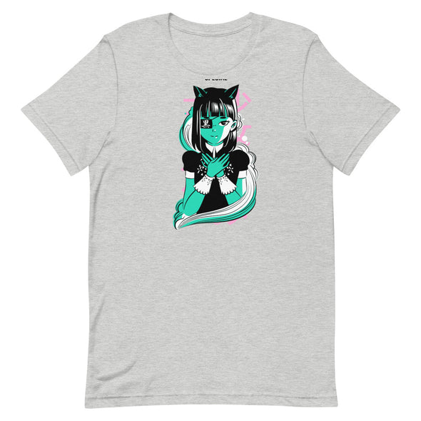 Renerded Girl Kitten Short-Sleeve Unisex T-Shirt