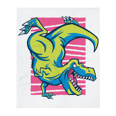 Renerded T-Rex Handstand Throw Blanket