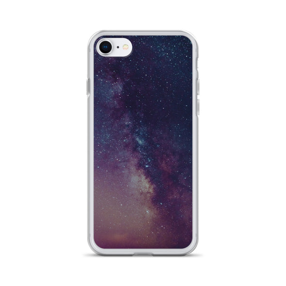 Renerded Purple Space Galaxy iPhone Case