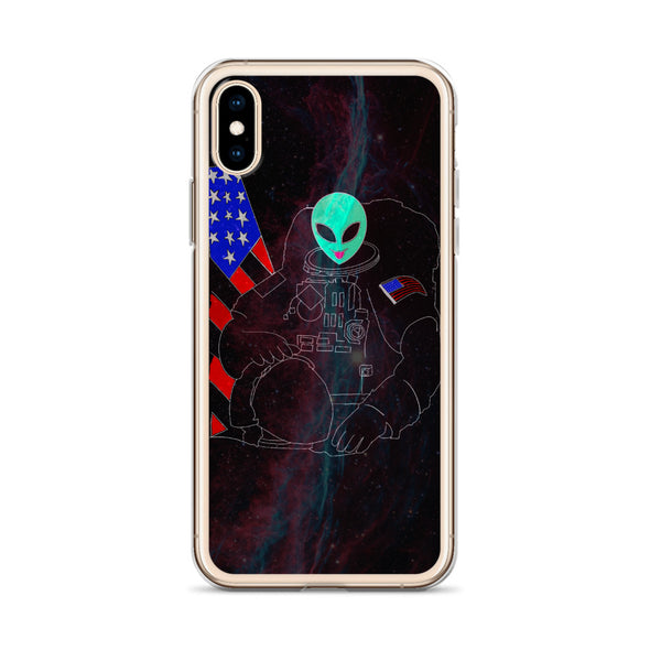 Renerded Space Alien Astronaut iPhone Case