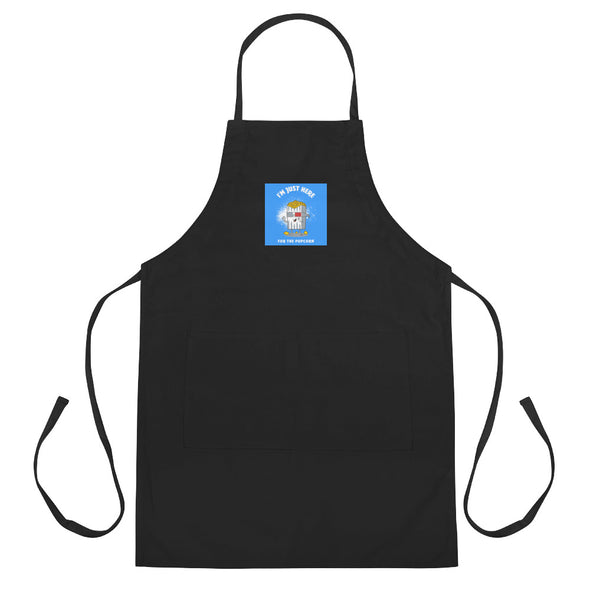 Renerded Pop Corn Guy Embroidered Apron