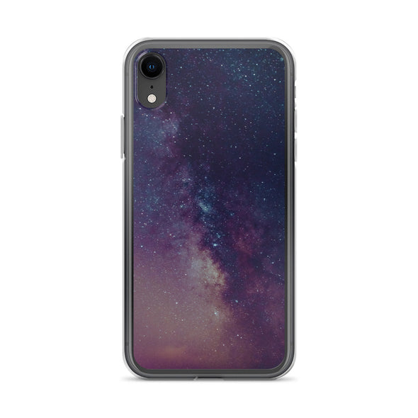 Renerded Purple Space Galaxy iPhone Case