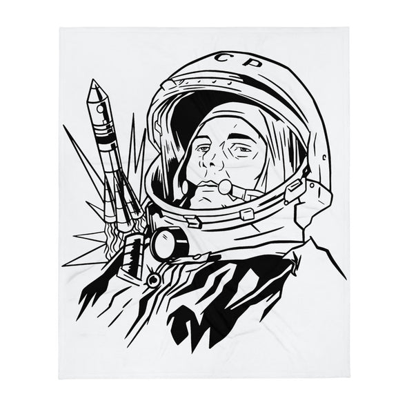 Renerded Astronaut Graphic Throw Blanket