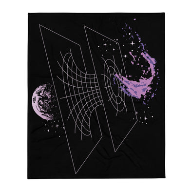 Renerded Blackhole Dimension Throw Blanket