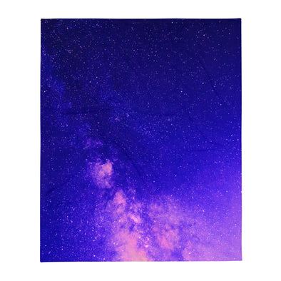 Renerded Blue Purple Space Galaxy Throw Blanket